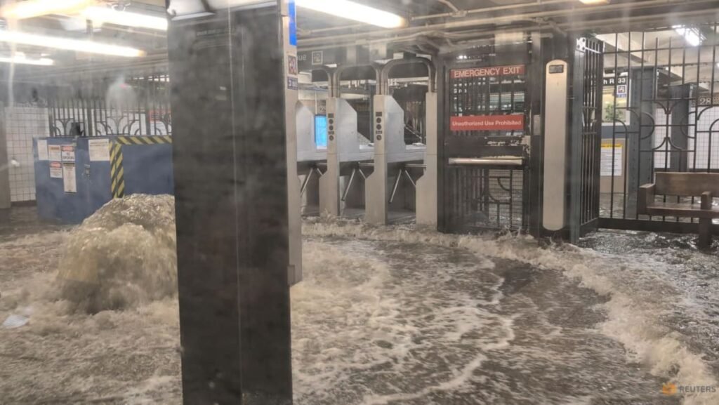 Heavy rain prompts flash flood warnings across US northeast