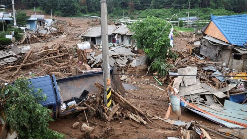 Torrential rain leaves at least 18 dead in South Korea, trail of devastation