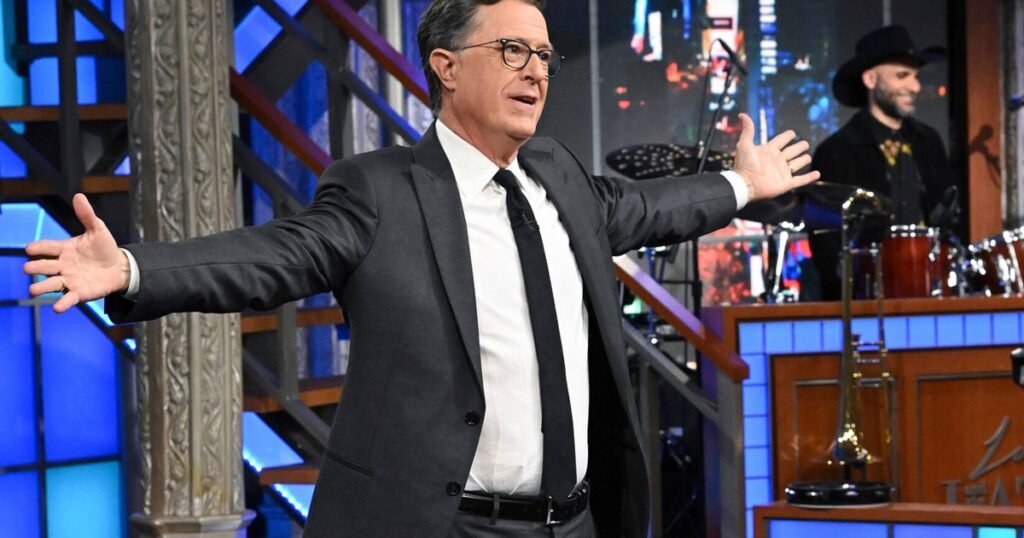 Colbert hosted ‘Late Show’ with humor. He brought faith, too