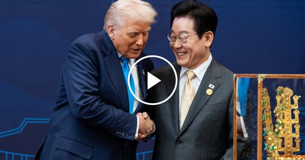 Trump, in South Korea for Summit, Receives a Medal and a Crown