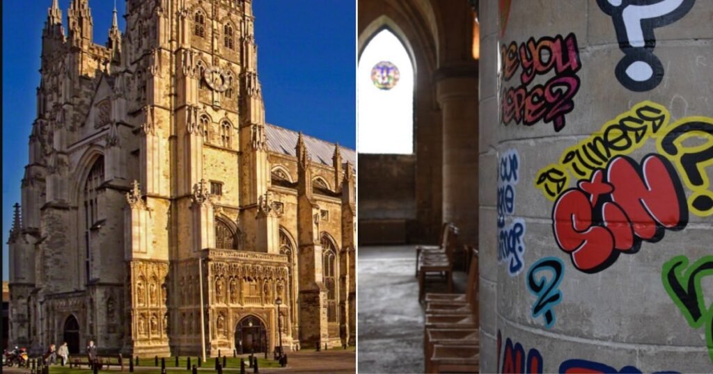 Church of England Allows ‘Marginalized Communities’ to Cover Historic Canterbury Cathedral in Grotesque Graffiti | The Gateway Pundit