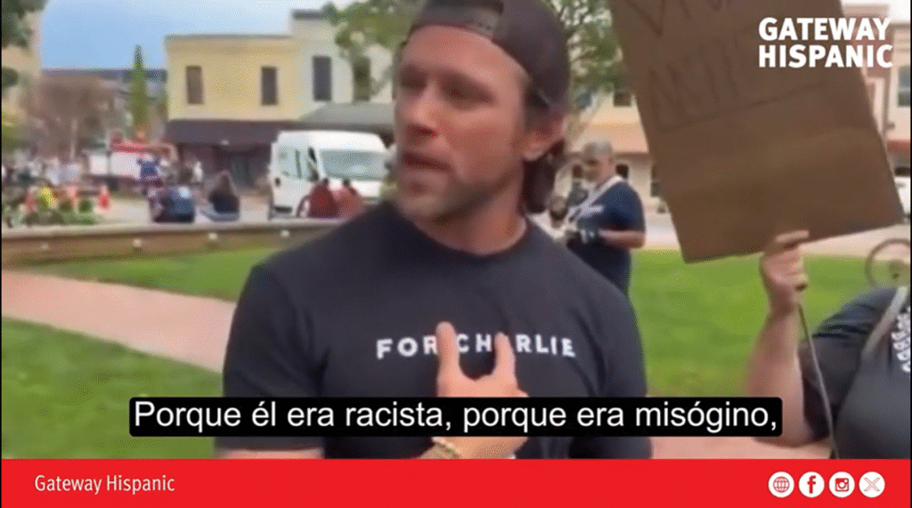 Liberal Woman Furiously Confronts Man for Wearing a Charlie Kirk Shirt