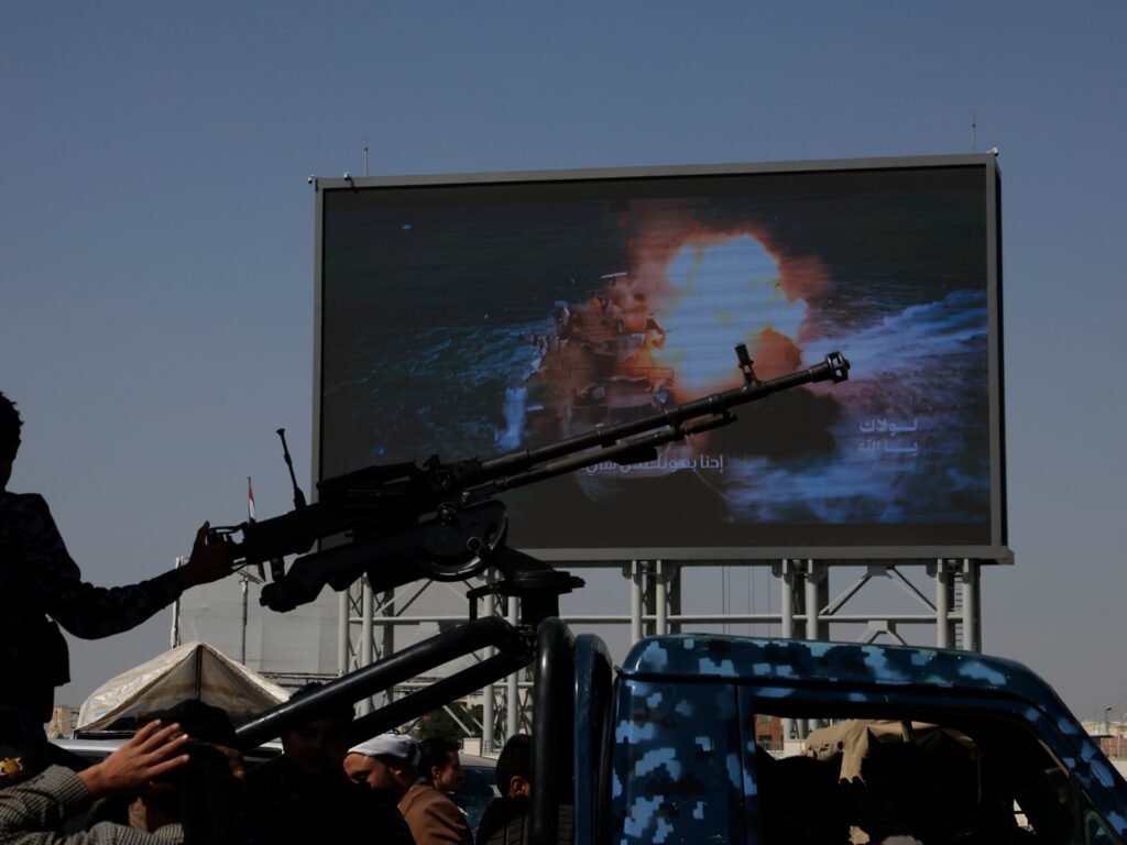 UK military says ship ablaze after being struck off coast of Yemen | Israel-Palestine conflict News