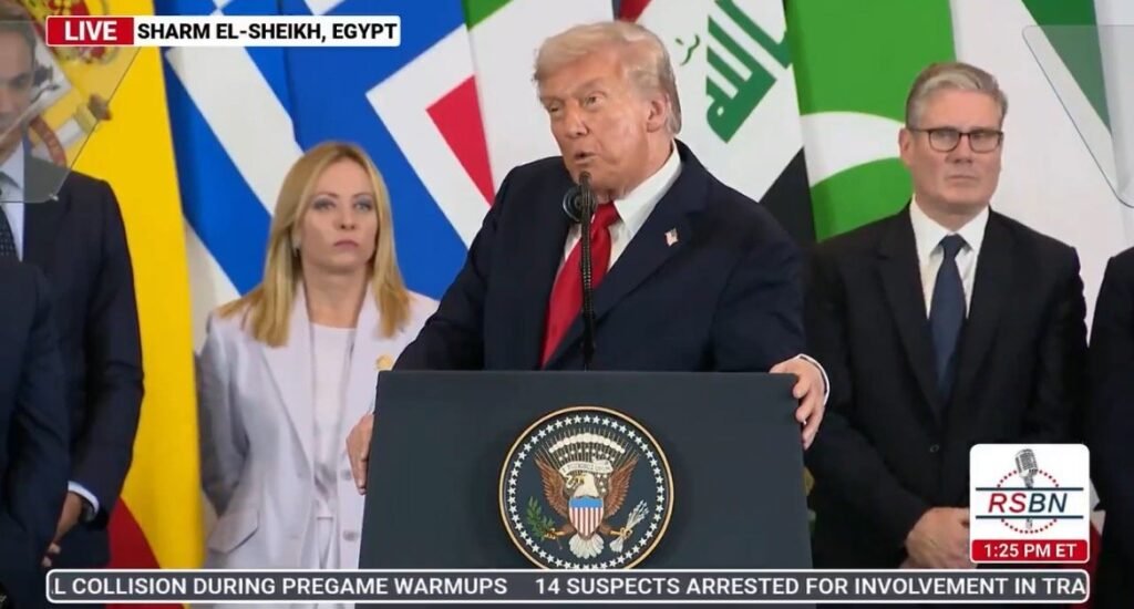 President Trump Roasts Biden Administration During Victory Speech at Historic Peace Summit in Egypt (VIDEO) | The Gateway Pundit