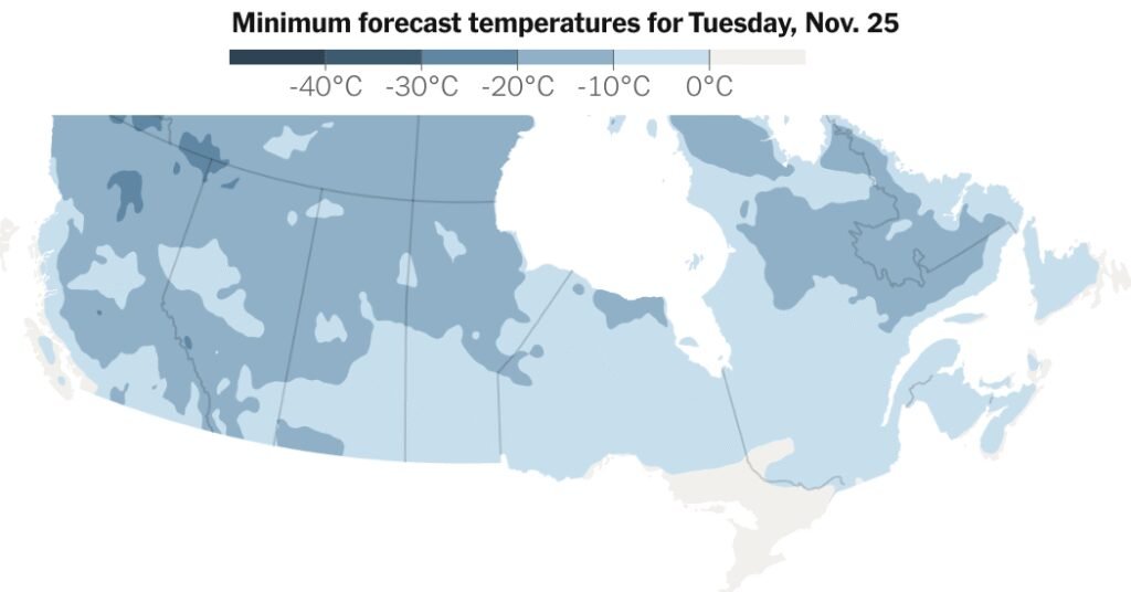 Freezing Temperatures Forecast: Tracking Low Temperatures in Canada