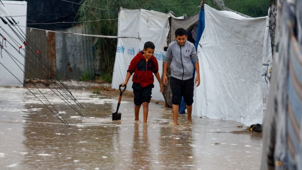 UN agency warns displaced Gazans face floods, as emergency supplies blocked