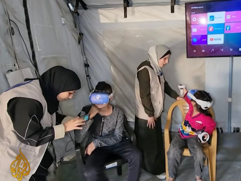 Virtual reality offers escape to Gaza children wounded in Israel’s war | Israel-Palestine conflict News