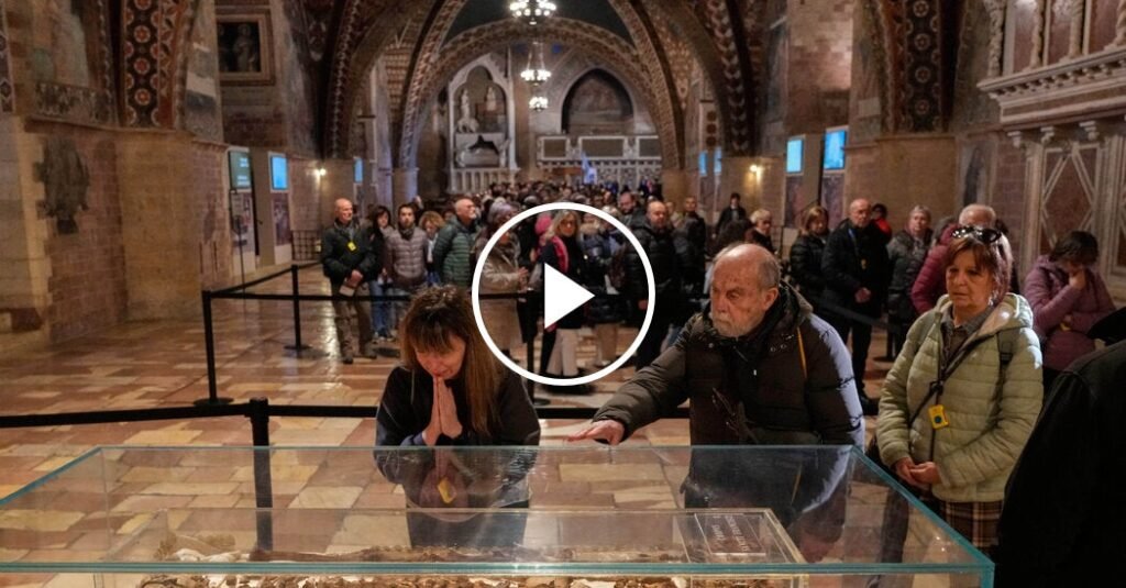 Remains Believed to Be St. Francis’ Are on Rare Public Display