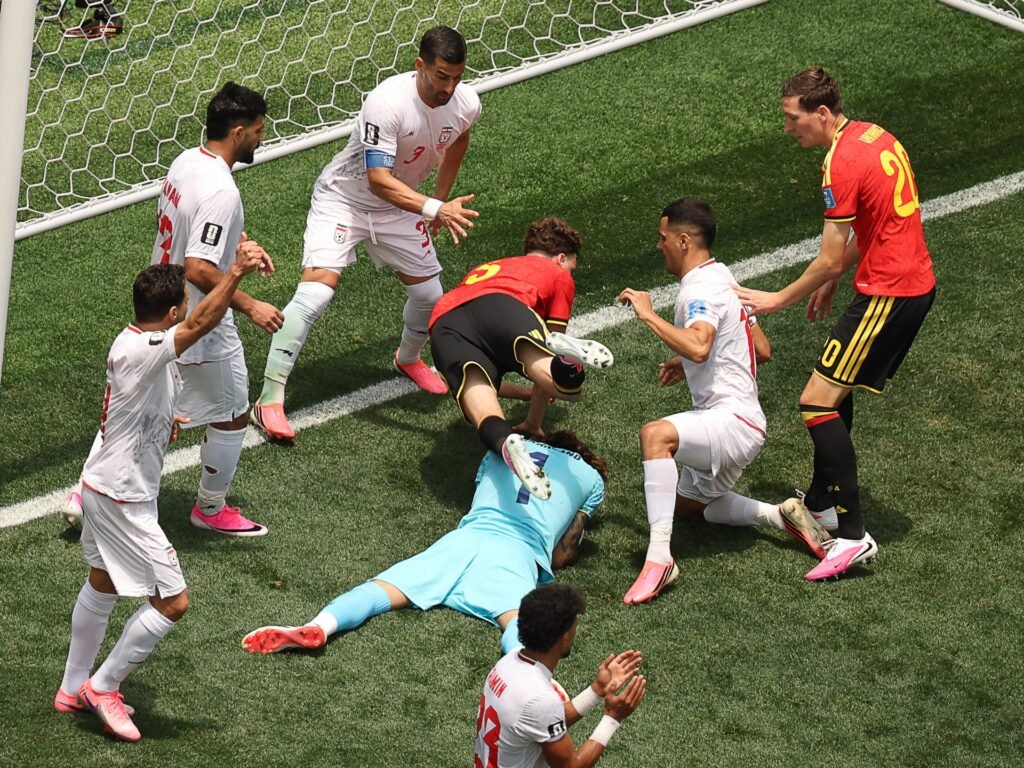 Belgium see red in goalless World Cup draw with Iran in Los Angeles | World Cup 2026