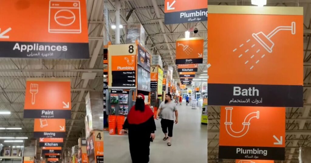 Viral Video Reveals Arabic Signage at Home Depot in Dearborn, Michigan * The Gateway Pundit * by Cassandra MacDonald