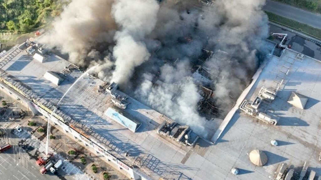 Ukraine says ‘cynical’ Russian strike on shopping centre killed 14