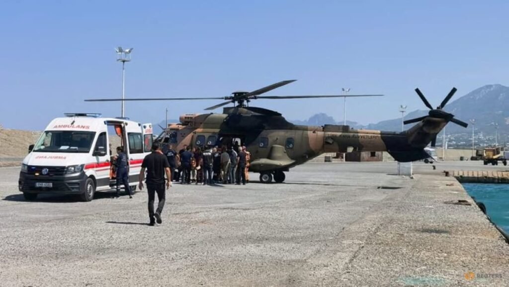 Boat with around 270 people on board capsizes off North Cyprus; at least one dead