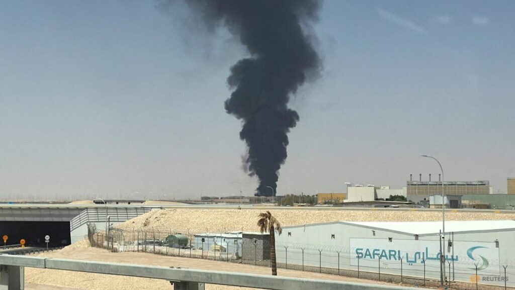 Flames, smoke seen near Riyadh airport; Saudi Arabia says Houthi ballistic missile intercepted